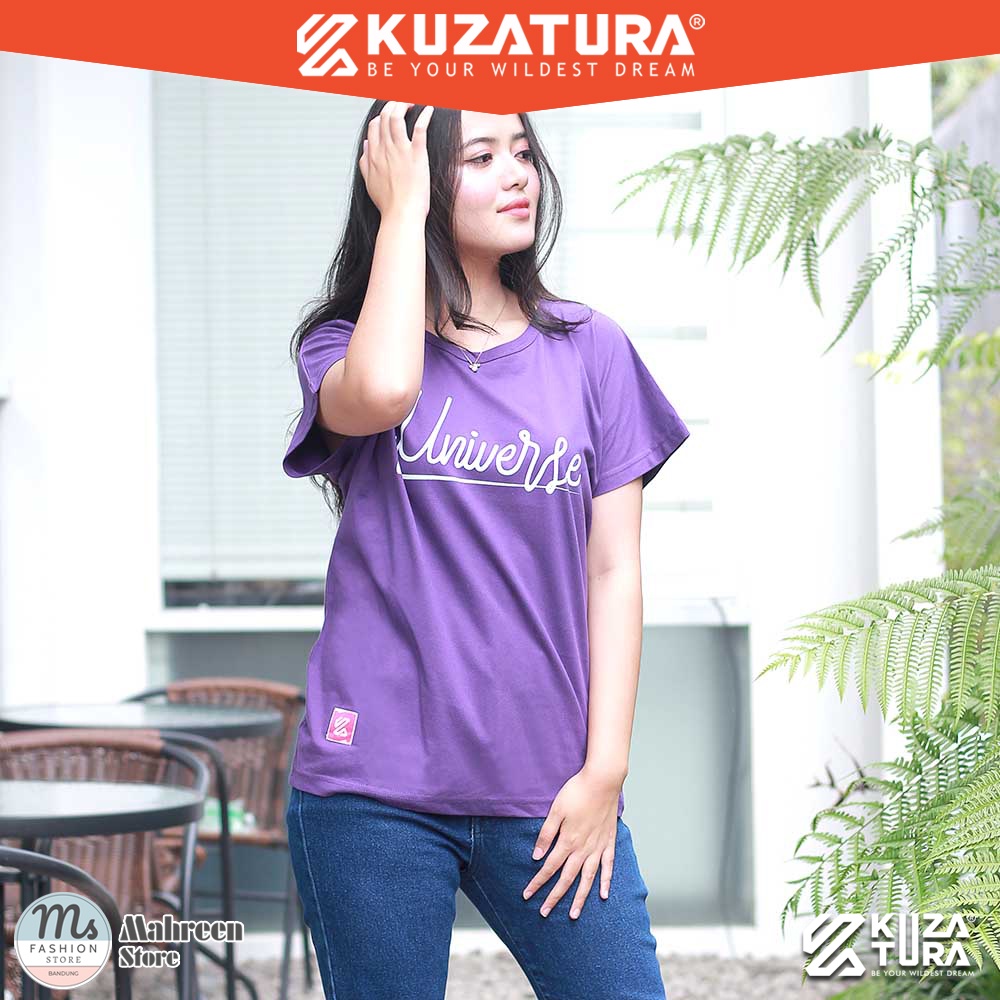 Pakaian Wanita T-Shirt Kaos Wanita Cotton Combed Original Kuzatura | KLX 386