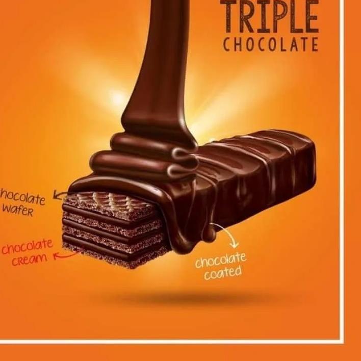 

Terbaik/(TERBARU)/[Terlaris Today]/STAR/「Stok terbaru」 Wafer Superstar Triple Chocolate Coklat [16 g/ 12 pcs/Box] Terbaru