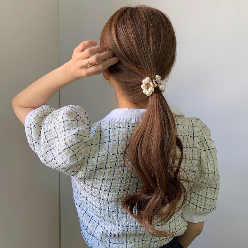 COD❤️Jepit Rambut Klip Mutiara Elegan Gaya Korea Fashion Import Rambut Klip Rambut Aksesoris Rambut Klip Hiu SederhanaAksesoris Import ready stock Murah