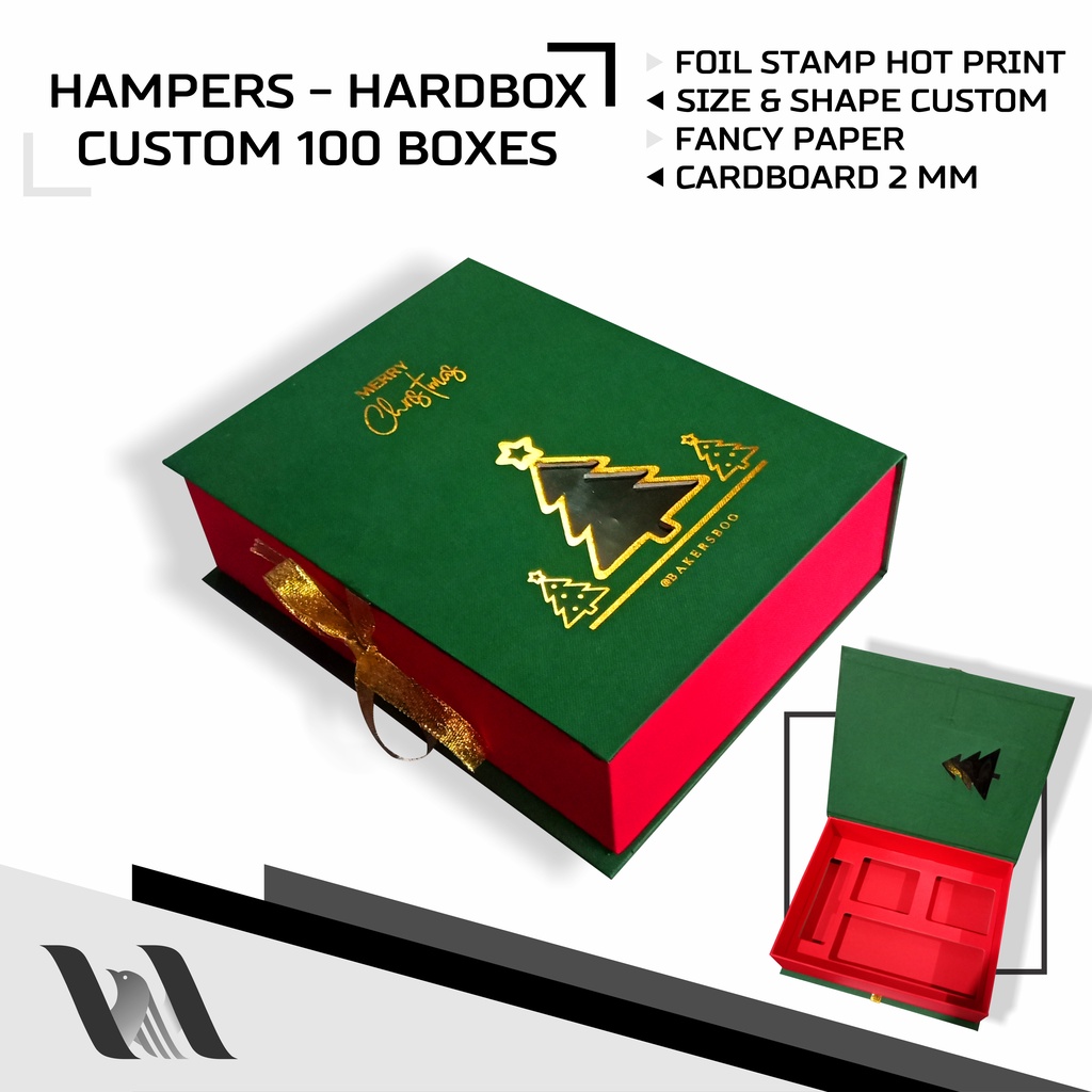 HAMPERS GIFT BOX - HARDBOX - HARD COVER YEARBOOK - CUSTOM PRINTING LAMINASI - SPOT UV - FOIL STAMP H