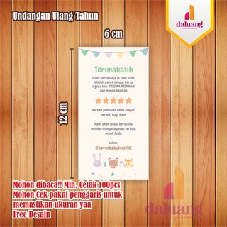 Thanks card Kartu Ucapan Terimakasih Olshop | Shopee Indonesia