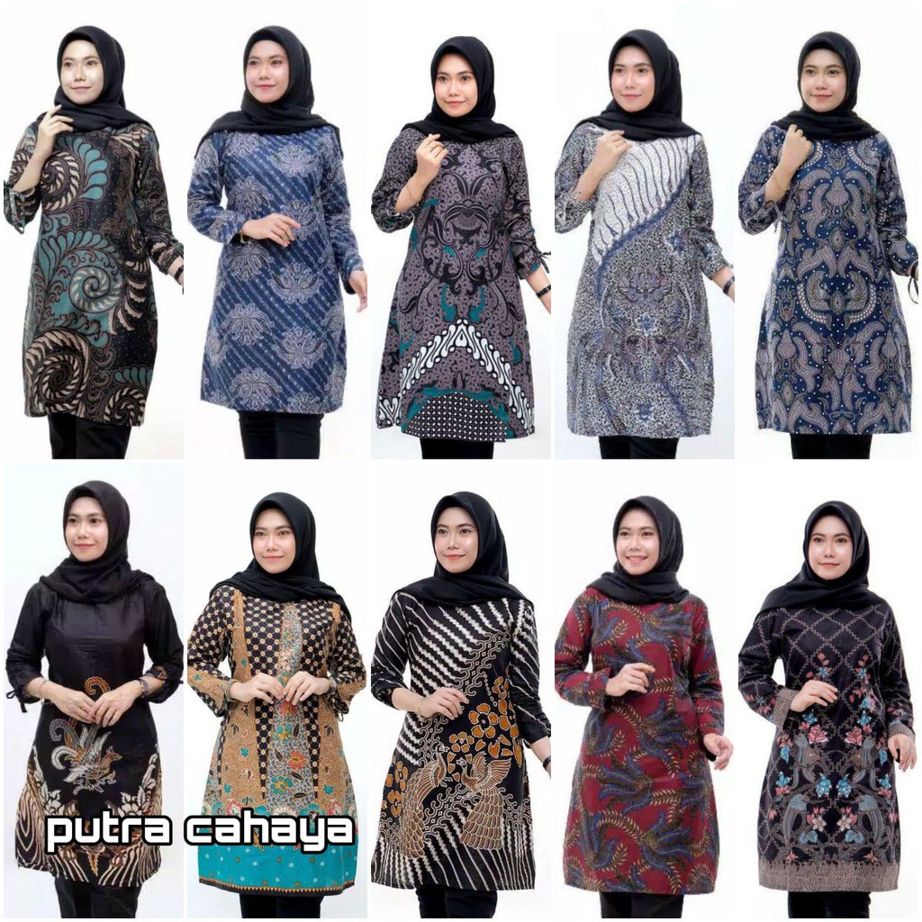 [PROMO MINGGU INI] Terlaris SERUT GENES JELITA TUNIC NAVBOR YELBOR WHITBOR CREAMBOR TUNIK BATIK MODERN HRB030 DOLBI DOB by Batik PITTO