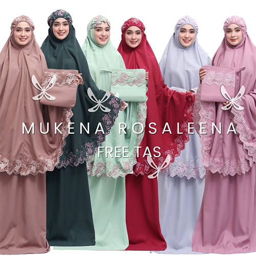 WNX - Mukena Dewasa Bordir Jumbo Syahbani Rosaleena/ Mukena Dewasa Travelling/ MuKena Dewasa Katun R