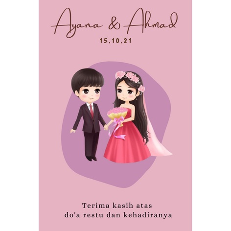 

KARTU SOUVENIR CUSTOM PHOTO (KARTU UCAPAN TERIMAKASIH / PENGAMBILAN SOVENIR) THANK YOU CARD