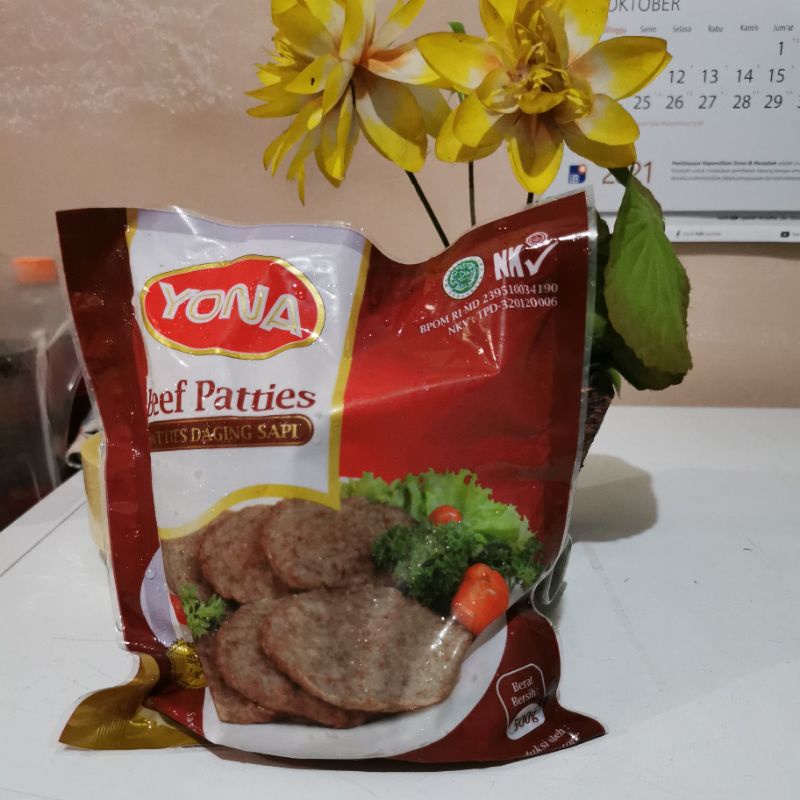 

Yona Beef Patties 500 Gr isi 10