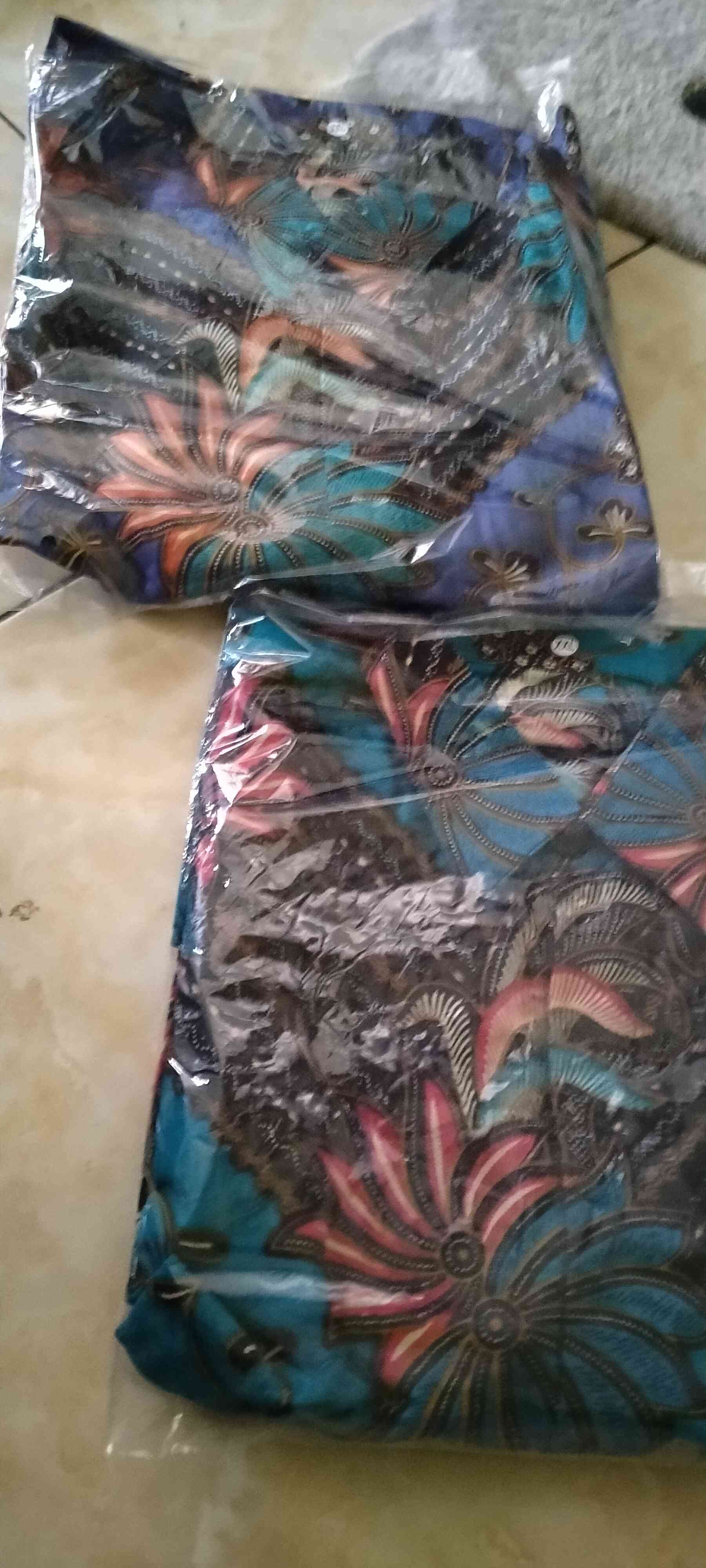 Batik Kalongan Hrb026 Kenongo Kemeja Hem Pendek Padi Pekalongan 79