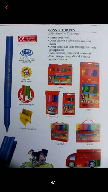 

H7Y faber castell 60w Connector pen 60 warna fabercastell spidol color per set - enc.sup