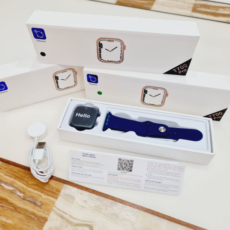 New SMARTWATCH 7 T700 PRO JAM TANGAN PINTAR SMART WATCH MODEL T700 PRO FULL SCREEN APP HIWATCH CASAN