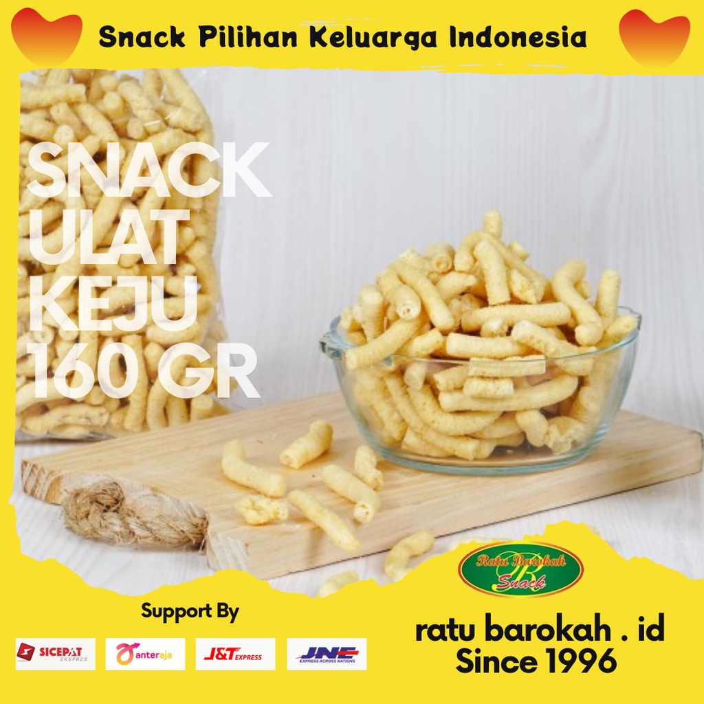 Jual Rbw Aneka Snack Ulat Keju 160 Gr Makanan Ringan Tradisional