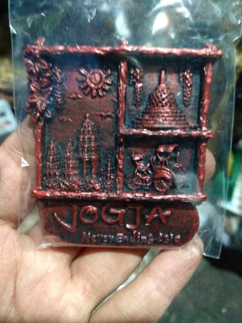 (BISA COD) MAGNET KULKAS JOGJA NEVER ENDING BAHAN FIBERGLASS 6x5 cm - DEKORASI RUMAH SOUVENIR MURAH