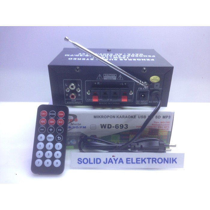 Ampli WD-693 AC/DC + MP3