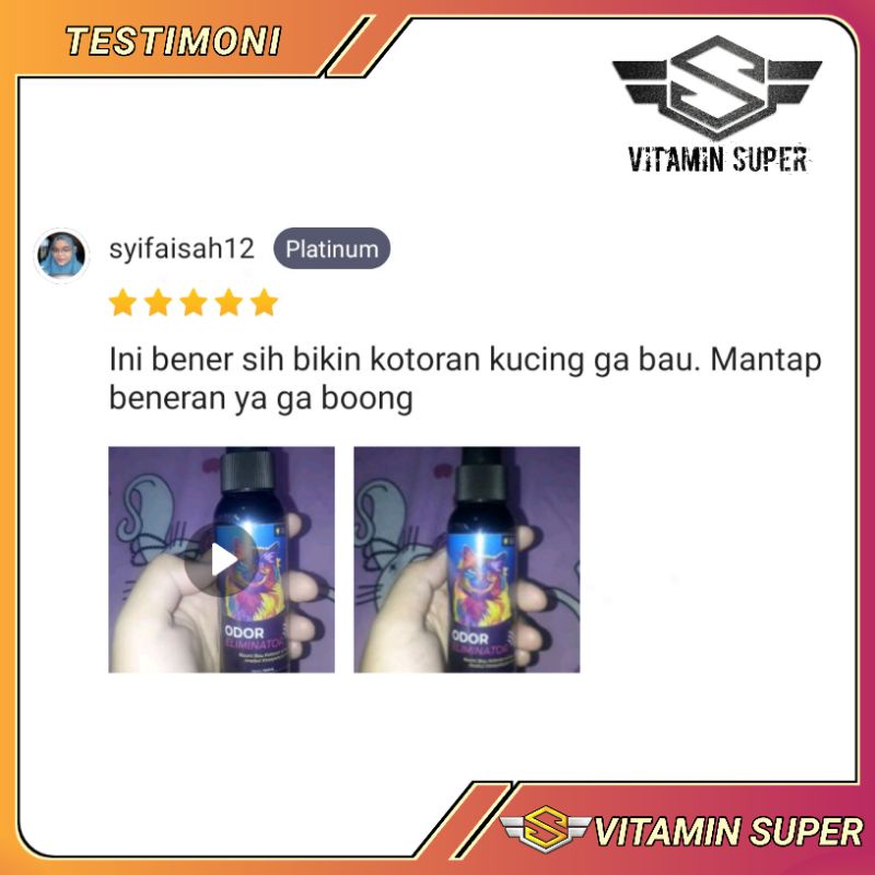 Penghilang Bau Pesing Odor Eliminator | Penghilang Bau Pesing, Membunuh Kuman dan Bakteri, Basmi Bau Tidak Sedap Pipis, Urine dan BAB Anabul