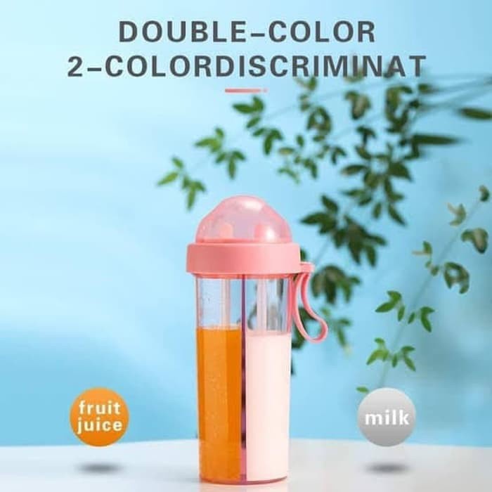 BOTOL MINUM DUA SISI 600ML | BOTTLE DUET COUPLE [SWEETSPACE]