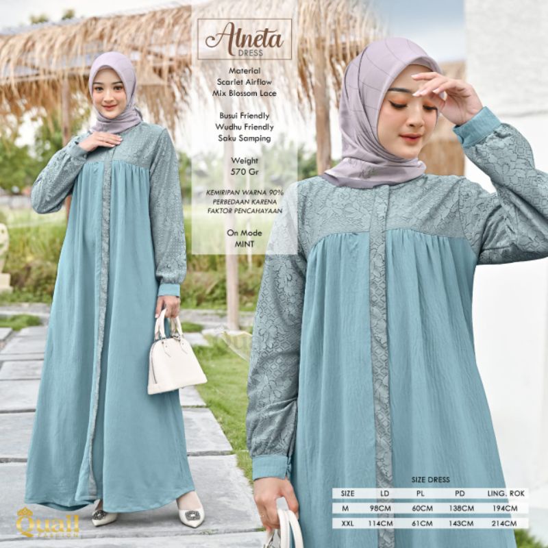 Gamis busui elegan / Alneta Dress by Quail