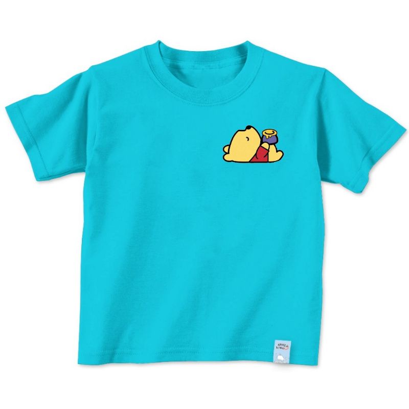 Kaos Anak Unisex Cowo-Cwe Winnie Pooh Baju Oblong Anak Usia 2 Sampai 10thn Baju Anak Anak