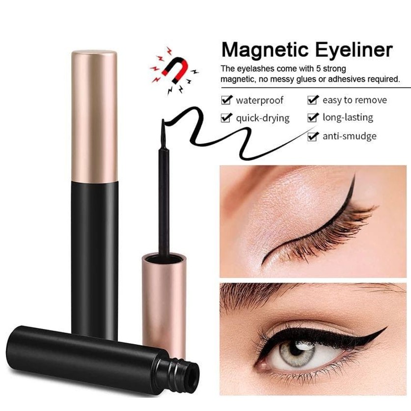 Bulu Mata Maknet 3 Pairs with Eyeliner Bulu Mata Palsu Magnet +/Magnetic Eyeliner