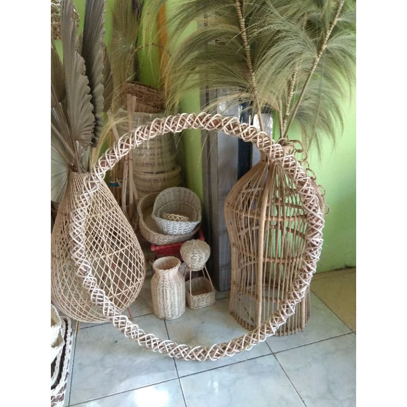 ring rustic rotan / ring akar / backdrop