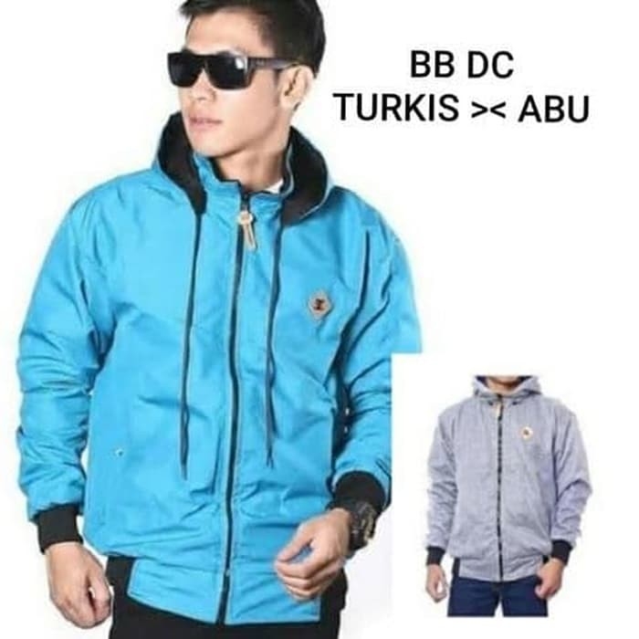 JAKET BB DC 2IN1 / JAKET BB BOLAK BALIK PARASUT-FLEECE ALL SIZE FIT XL