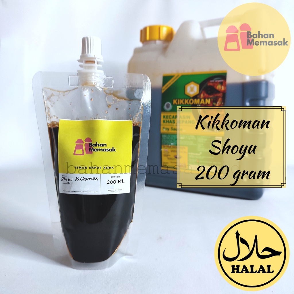 

Kikkoman Soy Sauce/ Kecap Asin Khas Jepang Shoyu Halal 200 Gram