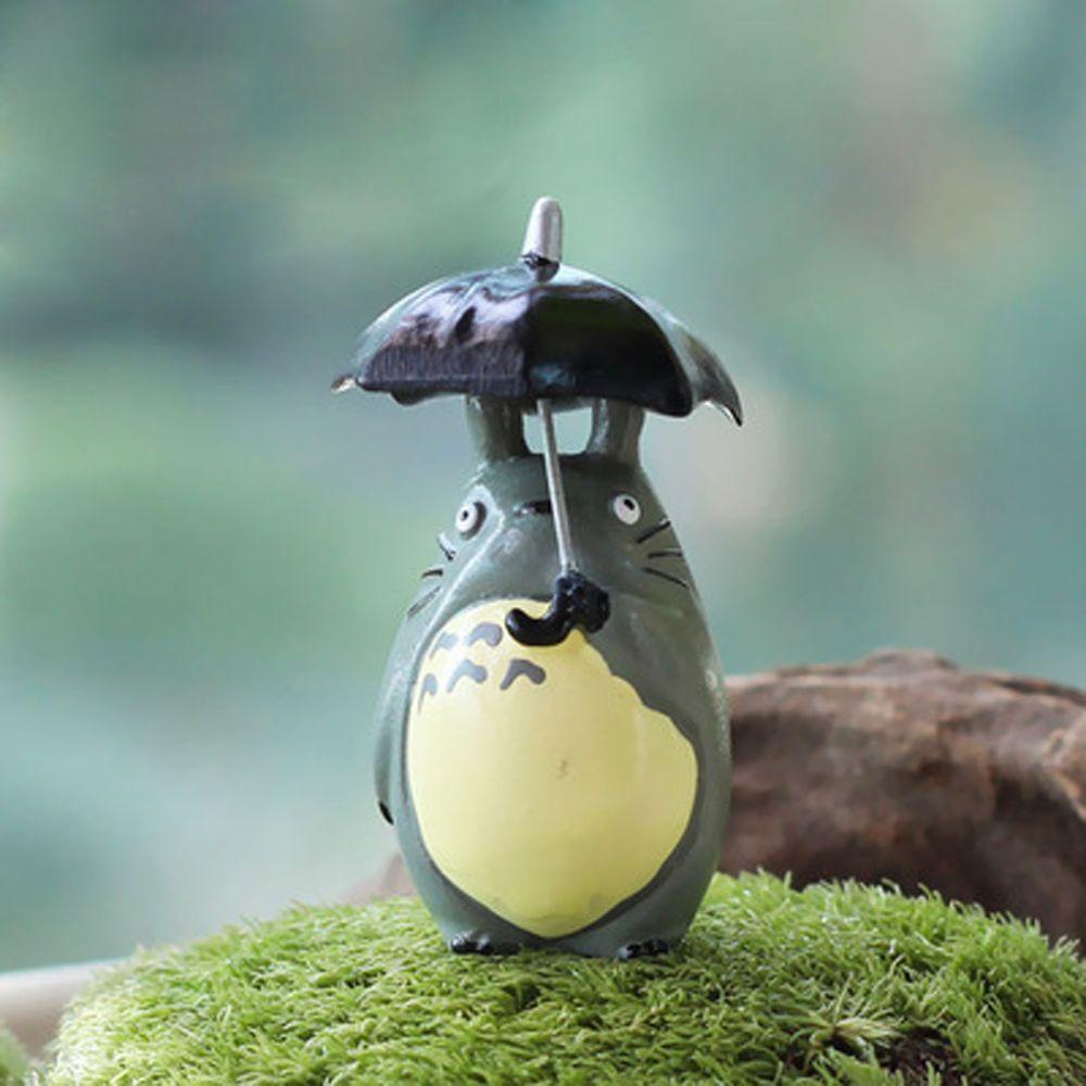 QUINTON Tetanggaku Totoro Hadiah Ulang Tahun Hiasan Mobil Mini Figure PVC Garden Figure Hayao Miyazaki