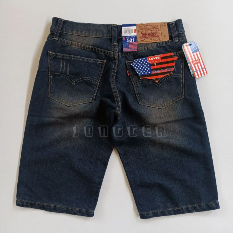 Celana Jeans Pendek Levis 501 USA Kualitas Original Denim / Celana Jeans Pria Reguler