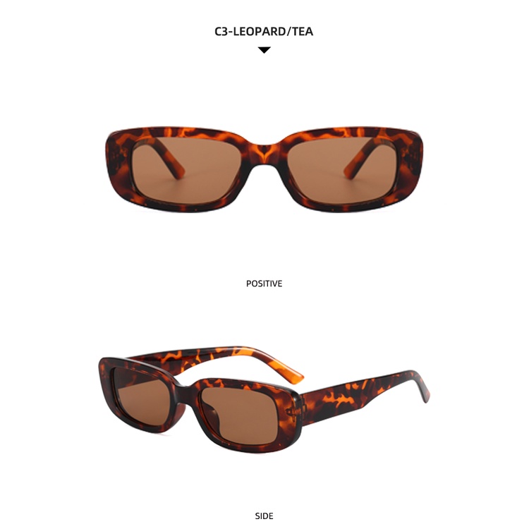 2021 European and American new small frame ins personality frame ink-shaped fashion sunglasses