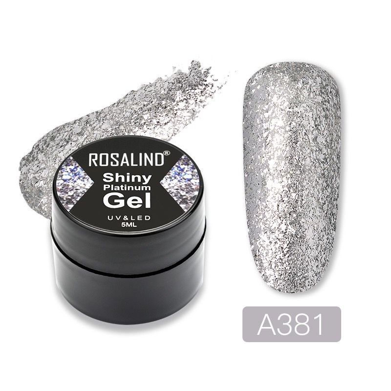 Rosalind SHINY PLATINUM GEL SERIES Gel Nail Polish UV LED / Kutek / Cat Kuku best seller buat kuku cantik