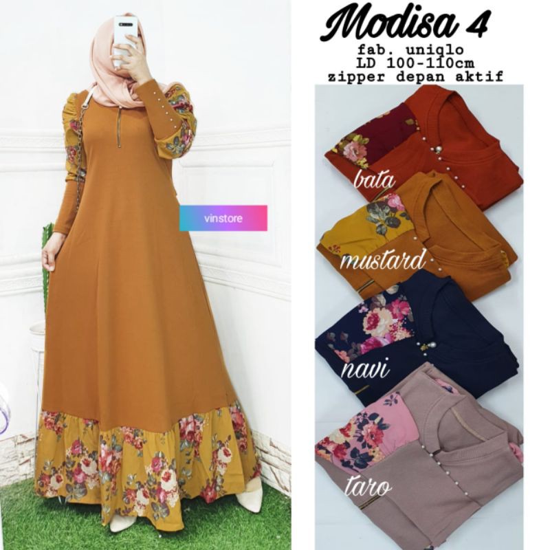 maxy dress lengan balon by vinstore