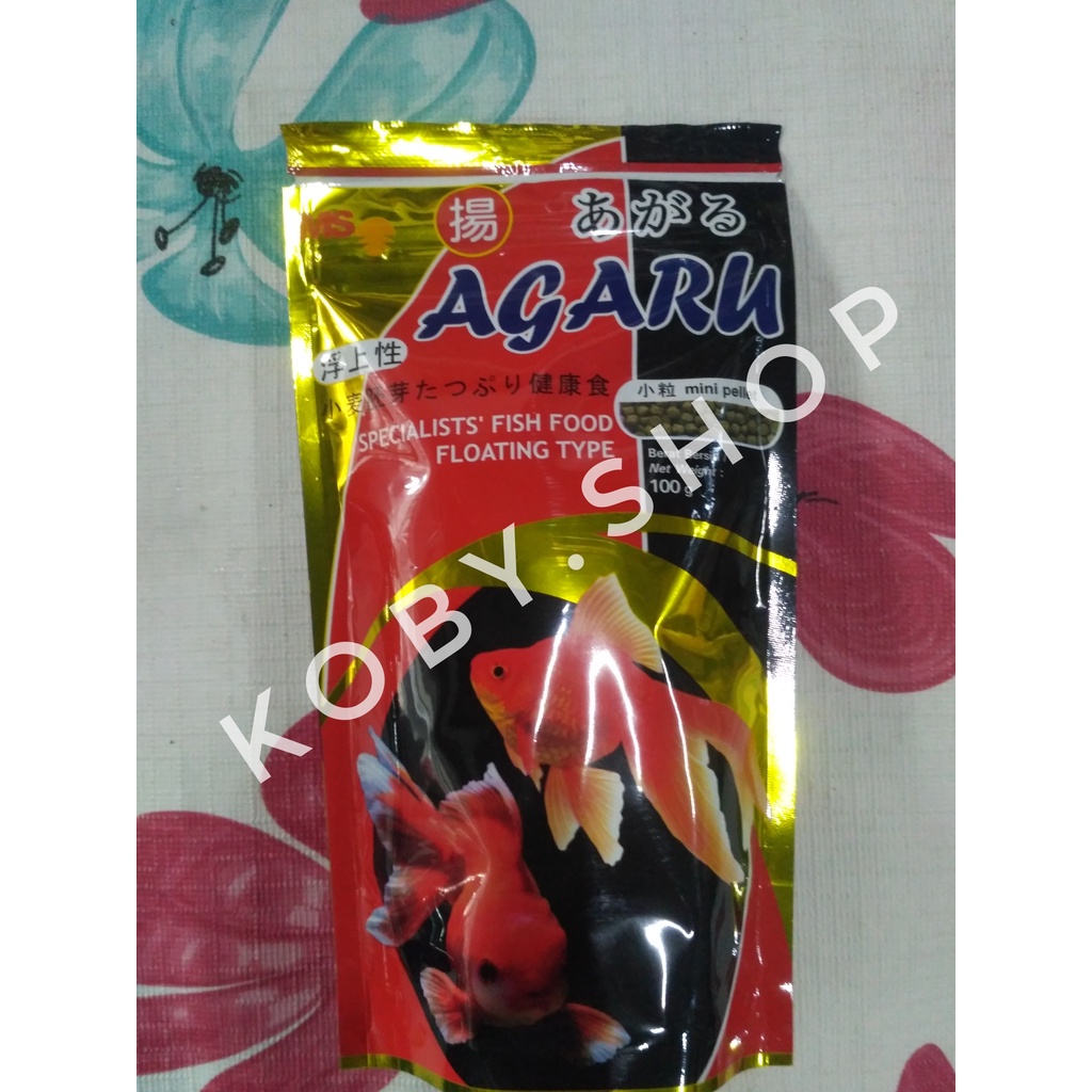 Pelet Pakan Ikan Koki AGARU 100gr