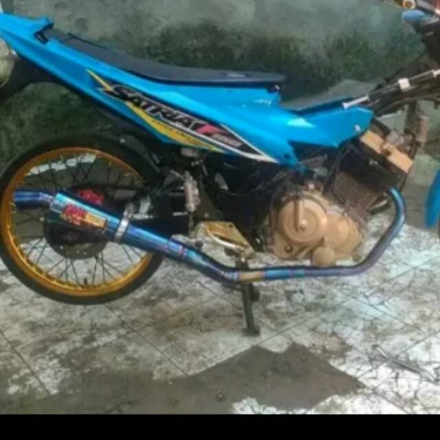 Knalpot kou bluemoon satria fu karbu&injeksi