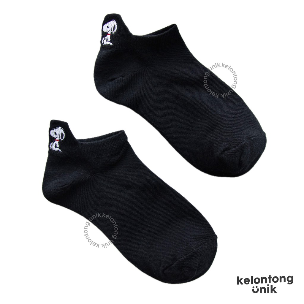 SNOOPY POLOS - Kaos Kaki Pendek Semata Kaki/ Kaos Kaki Ankle Dewasa Wanita-KWMJ-001