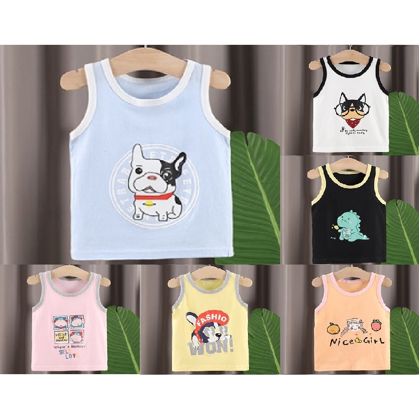 KAOS SINGLET BAJU BAYI ANAK LAKI PEREMPUAN SAMPAI  8 TAHUN IMPORT CEWEK COWOK