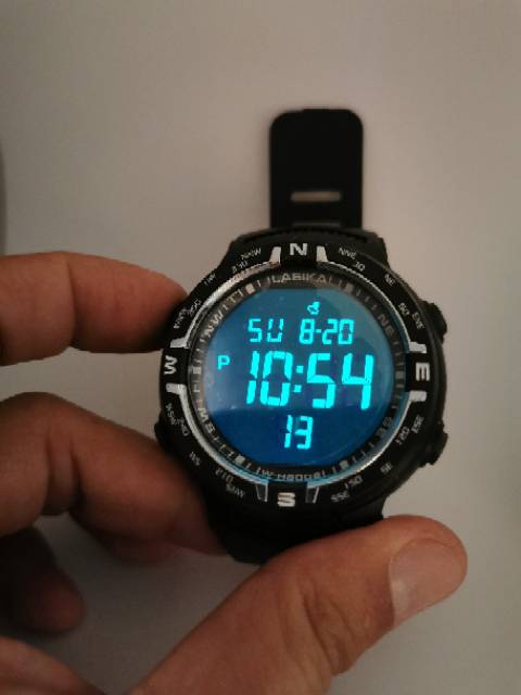 Jam tangan digital Sporty layar hitam water Resist Lasika 907