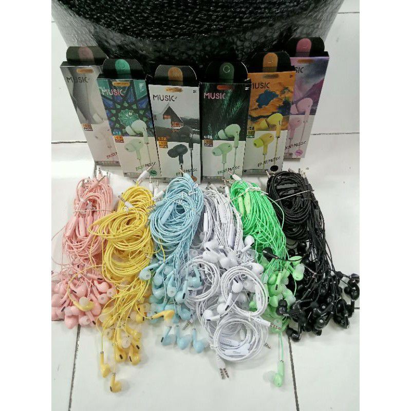 HANDSET HANDSFREE EARPHONE EARPHONES HF U28 MACARON