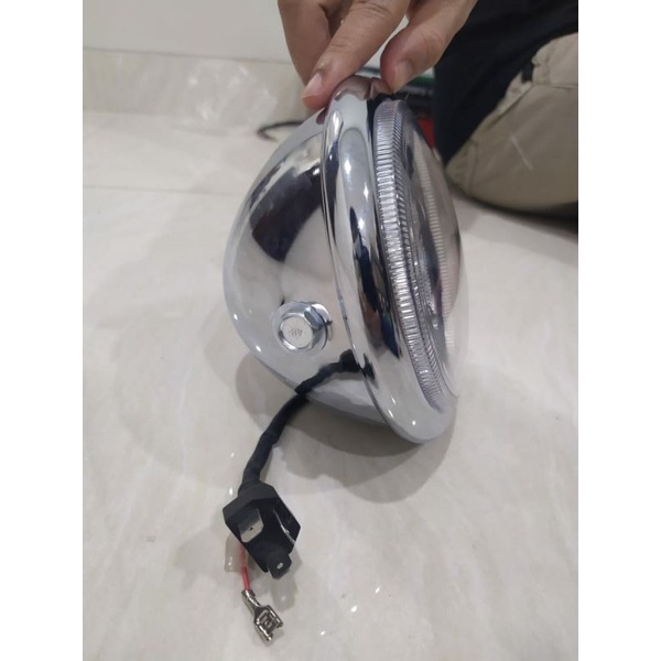 LAMPU DEPAN REFLEKTOR DAYMAKER LED 2010 CHROME/LAMPU DEPAN MOTOR VARIASI