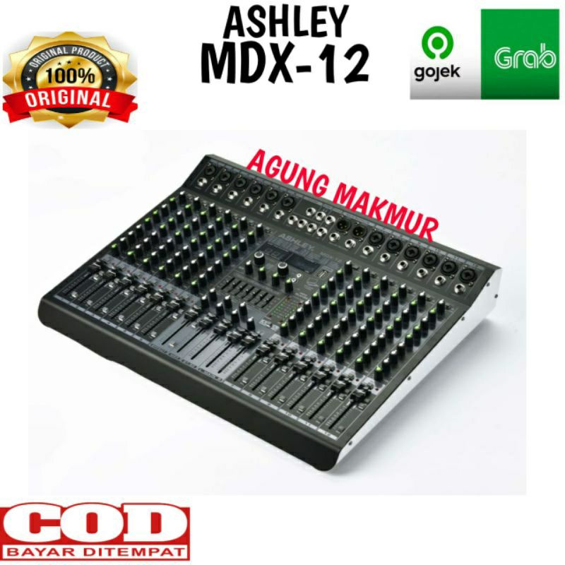Mixer Ashley MDX-12 Original 12 Channel Ashley MDX12 ashley mdx 12