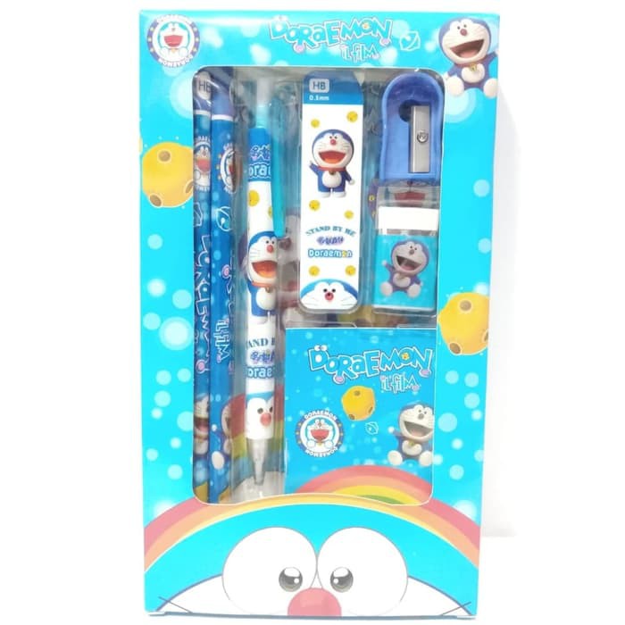 

Paket Alat Tulis - Paket Puzzle Anak - Paket Ujian Stationery Set Doraemon Alat Tulis Anak Laki-Laki