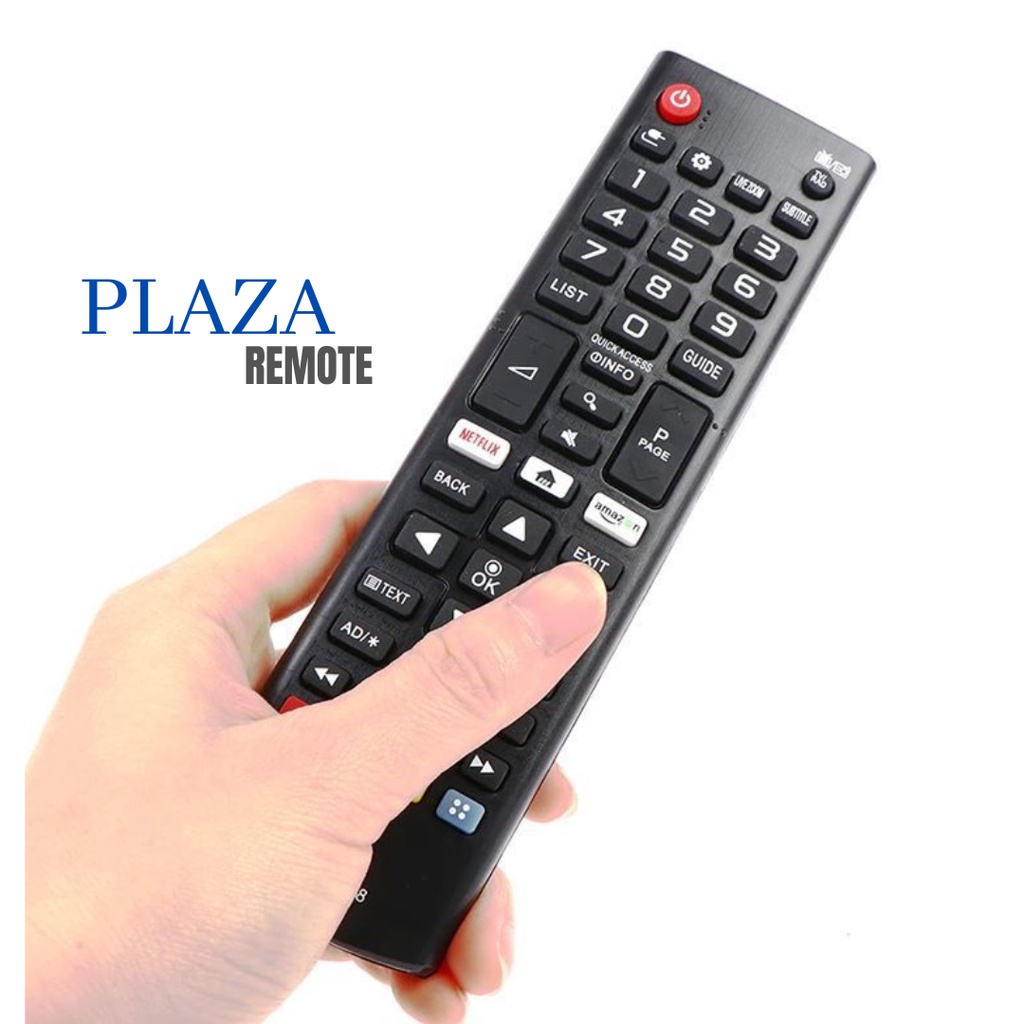 REMOTE TV LG LCD LED HITAM TIPE AKB5733 5472 5608 5311 NETFLIX