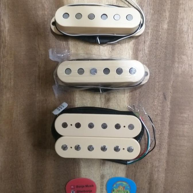 Pickup Dimarzio DP 155 F Tone Zone Set SSH Dimarzio ISC75 True Velvet Star Seller Termurah