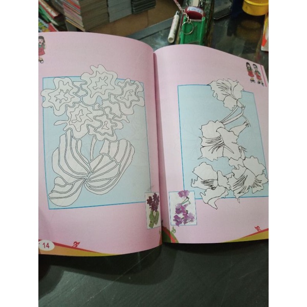 buku ayo kita mewarnai aneka bunga (19×28cm)