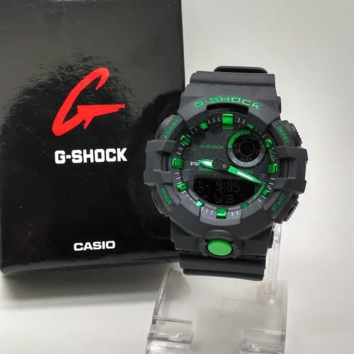 TERMURAH new casio gshock ga800 g shock ga 800 hitam list hijau Diskon