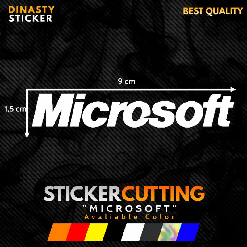 

STICKER STIKER CUTTING MICROSOFT LOGO