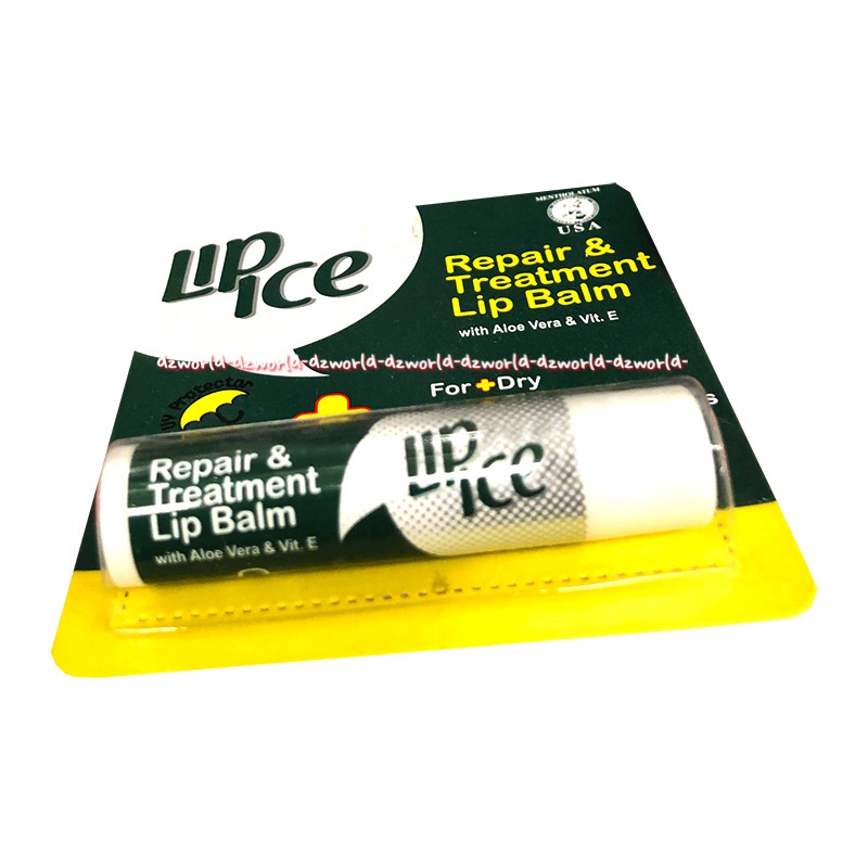 Lip Ice Repair &amp; Treatment 4.2gr Lip Balm Aloe Vera Vit E Lipgloss Untuk Perawatan Bibir Pecah Pecah Lipice Pelembab Bibir