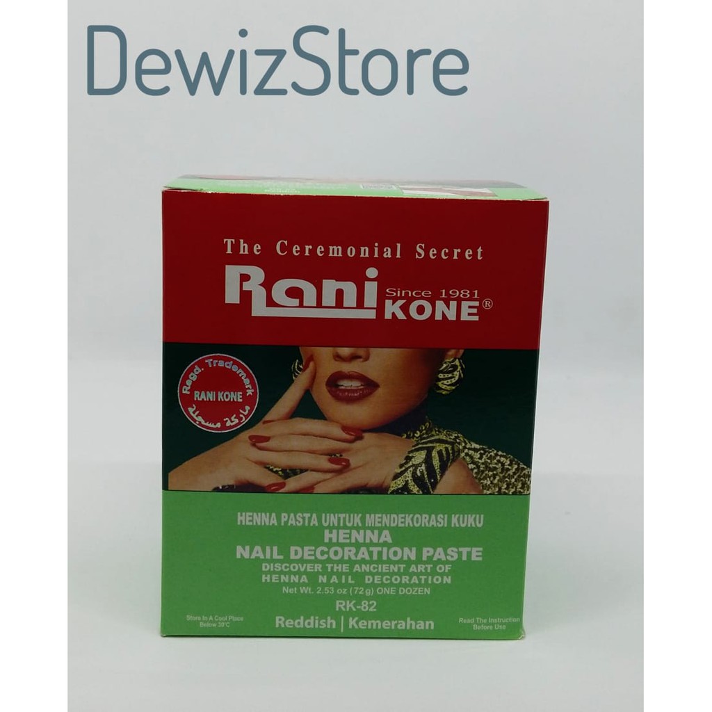 HENNA RANI KONE NAIL DECORATION PASTE - RK82 (REDDISK)