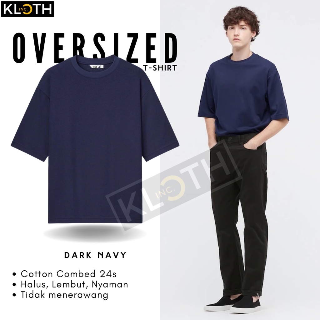 [NEW] Kaos OVERSIZE Korean Basic Polos Unisex Cotton Combed 24s Premium