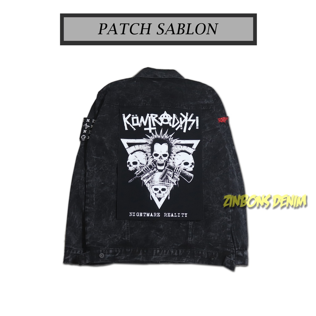 BACKPATCH SABLON PATCH BESAR EMBLEM PATCH PATCH PATCH PUNK EMBLEM MUSIK