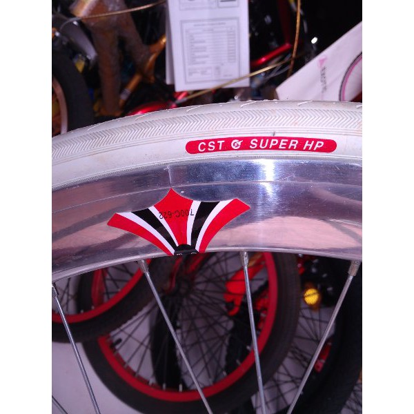 SEPEDA FIXIE RAKITAN FOLKER CHROMLY sepeda fixie ban 700 doltrap not rb roadbike touring hybtid