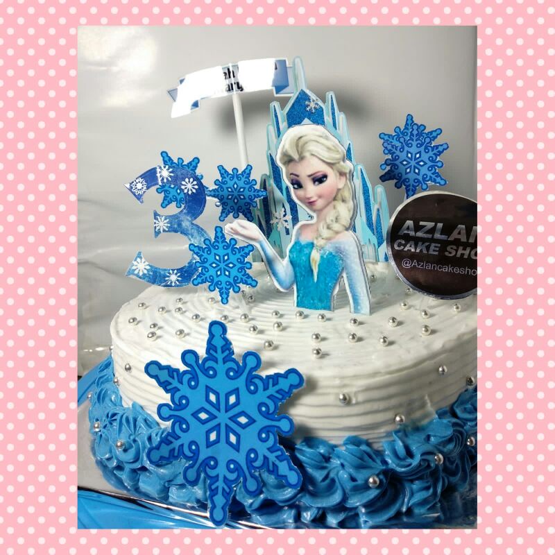 

Ready stock ukuran 18 frozen cake ukuran 18 kue ulang tahun anak frozen kue ulangtahun