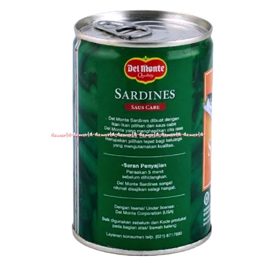 Delmonte Tomato Sardines 80gr Sarden Siap Makan Del Monte