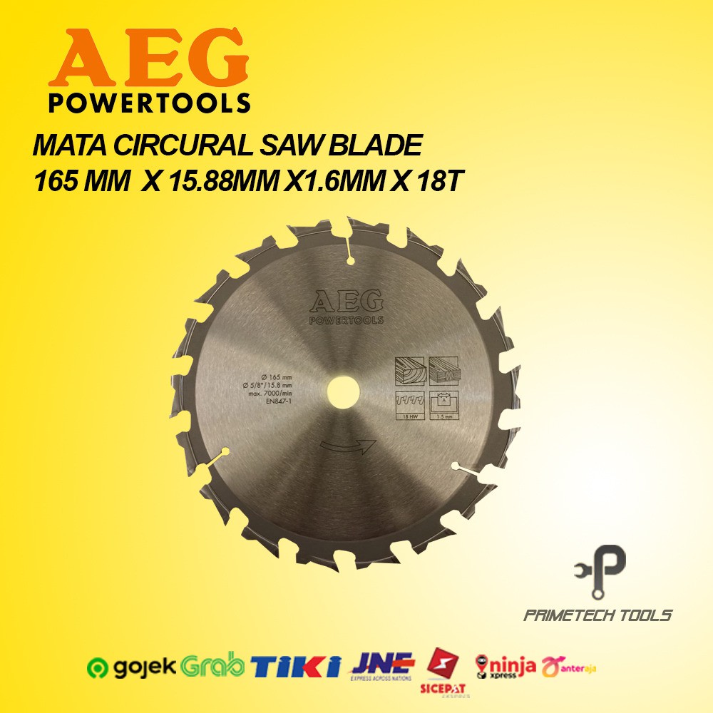 AEG MATA CIRCURAL SAW BLADE 6 INCH 165 MM 18 MATA ORIGINAL